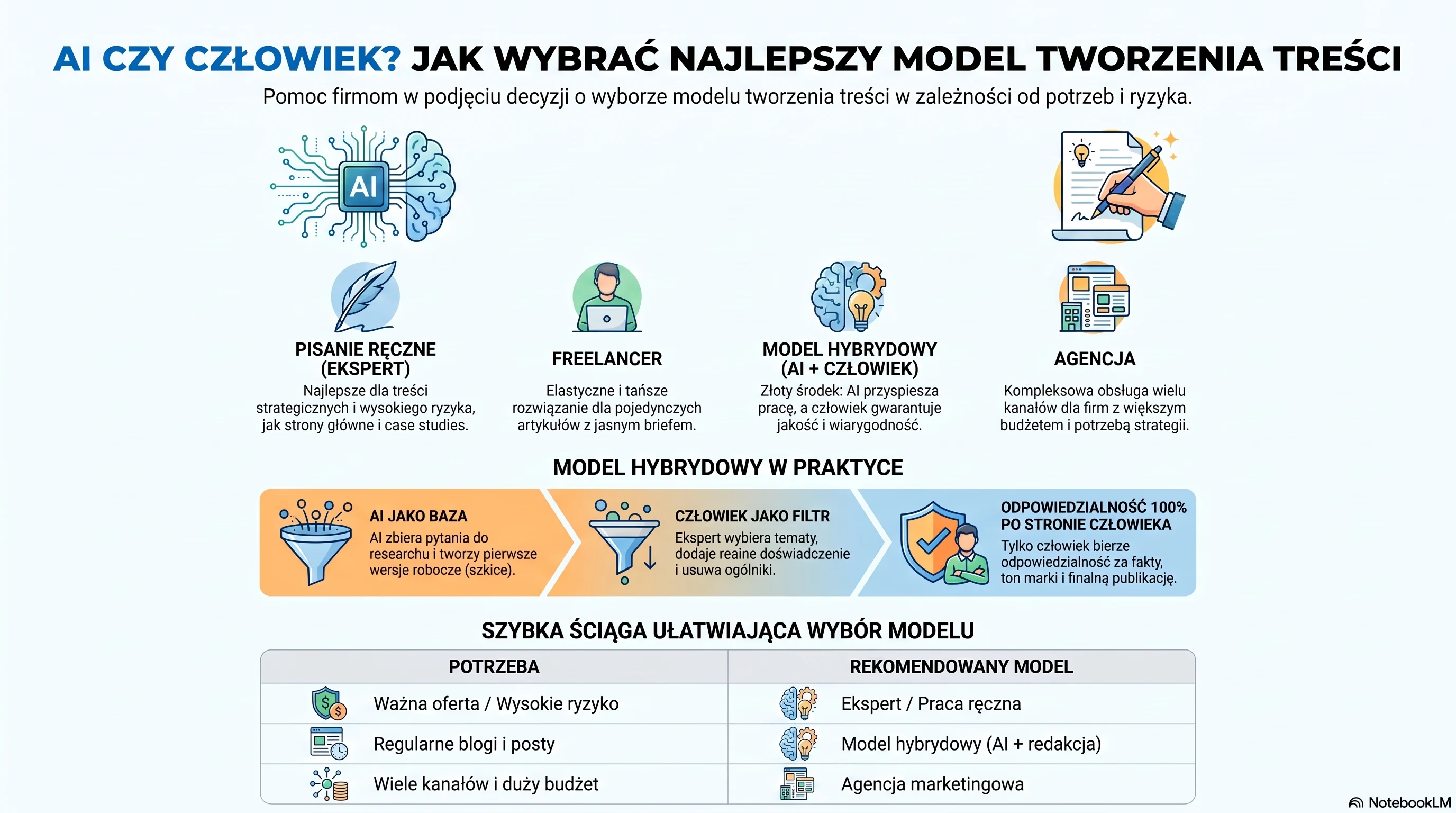 Alternatywy dla contentu AI: kiedy warto pisać ręcznie, z ekspertem albo agencją