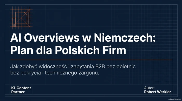 Podgląd polskiej prezentacji PDF o AI Overviews w Niemczech