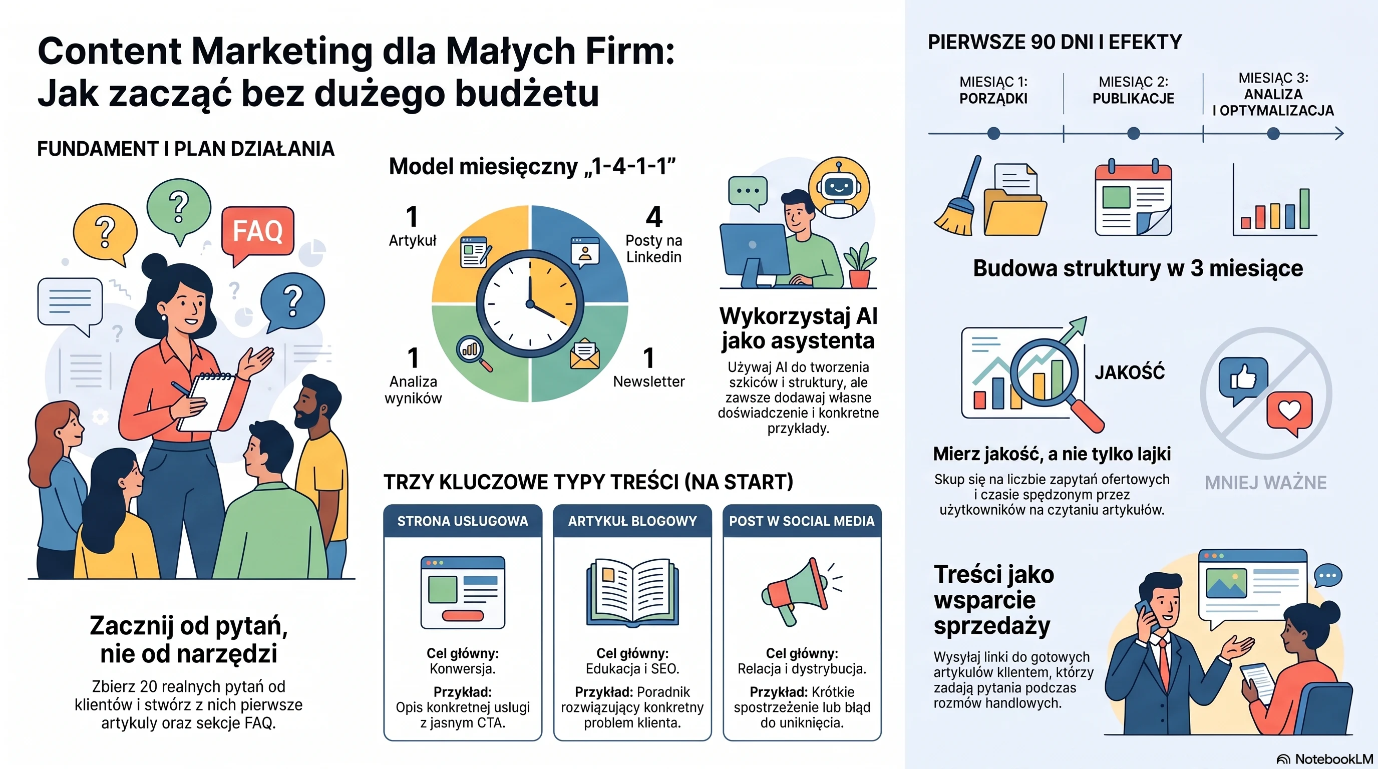 Content marketing dla małych firm: od czego zacząć bez dużego budżetu