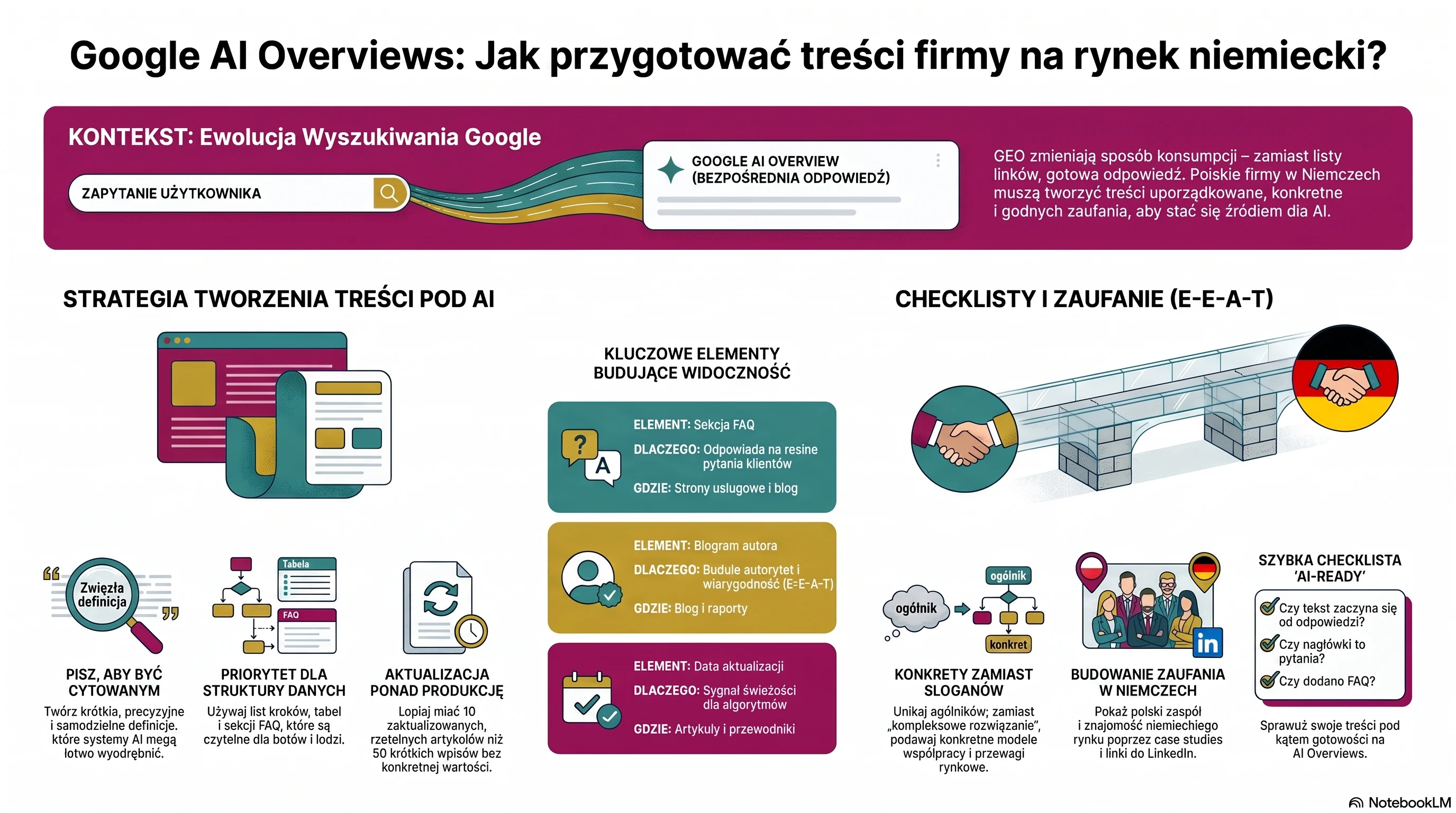 Google AI Overviews w Niemczech: jak przygotować treści firmy