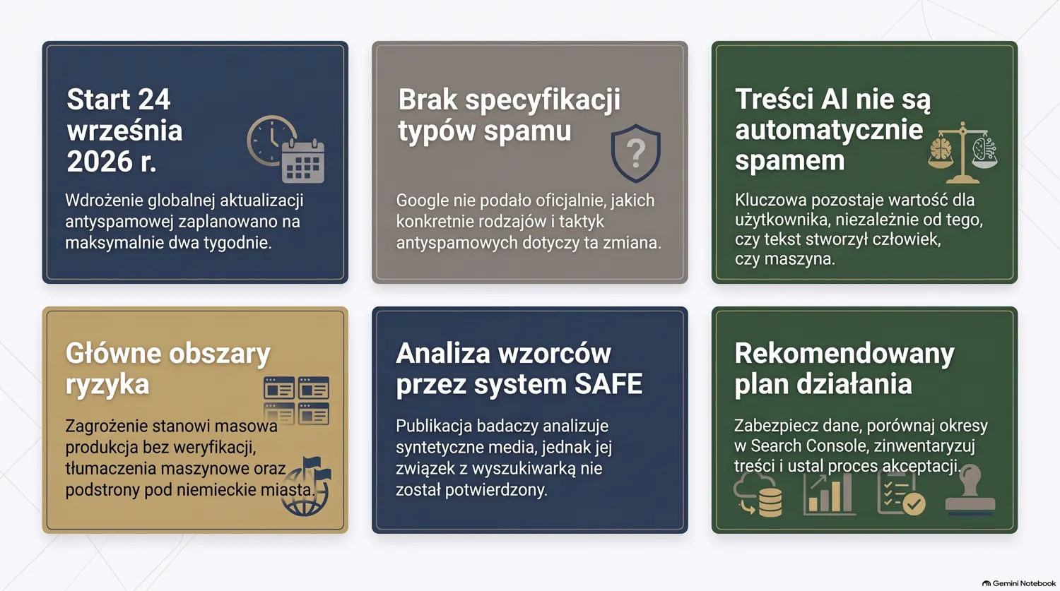 Google Spam Update, wrzesień 2026: co powinny sprawdzić firmy B2B publikujące treści AI